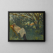 Dame en rose sur une chaise longue - Nazmi Ziya Güran — framed artwork on a wall