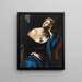 Cleopatra - Neapolitan School — framed artwork on a wall