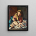 Virgin and Child - Neapolitan School — framed artwork on a wall