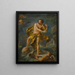 Neptune Painting - Neapolitan School — framed artwork on a wall