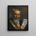 The Philosopher Anaximander Holding Some of His Writings - Neapolitan School — framed artwork on a wall