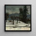 Snow Painting - Gustave Courbet — framed artwork on a wall