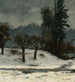 Snow Painting - Gustave Courbet — artwork view