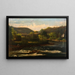 Fishing Scene - Nelson Augustus Moore — framed artwork on a wall