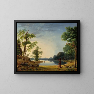 Sunday in the Forest - Nelson Augustus Moore — framed artwork on a wall