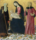 La Vierge à l'Enfant avec saint Antoine Abbé et saint Sigismond - Neroccio de' Landi — artwork view