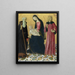 La Vierge à l'Enfant avec saint Antoine Abbé et saint Sigismond - Neroccio de' Landi — framed artwork on a wall