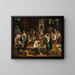 A public bath - Dutch school — framed artwork on a wall