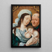 The Holy Family - Dutch School — framed artwork on a wall