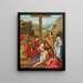 The Lamentation of Christ - Dutch School — framed artwork on a wall