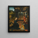 The Nativity with a Donor and His Wife - Dutch School — framed artwork on a wall
