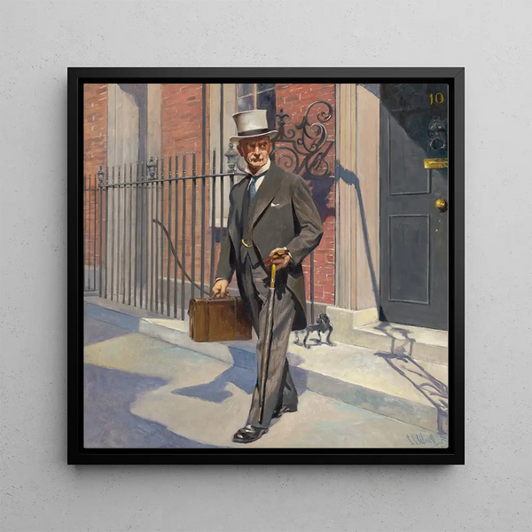 Neville Chamberlain - Samuel Johnson Woolf — framed artwork on a wall