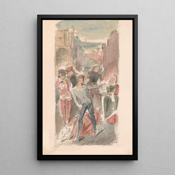 Decapitation of Saint John the Baptist - Nicaise De Keyser — framed artwork on a wall