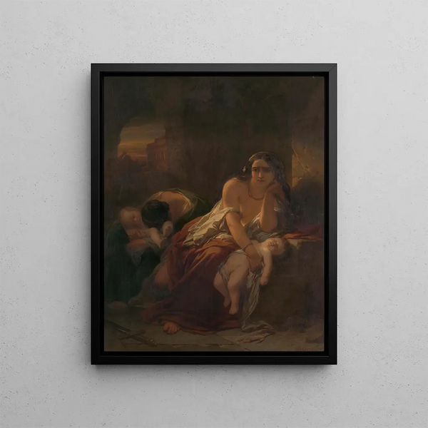 The Massacre of the Innocents - Nicaise De Keyser — framed artwork on a wall