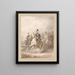 Horse portrait painting of King William II - Nicaise De Keyser — framed artwork on a wall