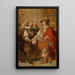 the Antwerp Academy Foundation by David Teniers II - Nicaise De Keyser — framed artwork on a wall
