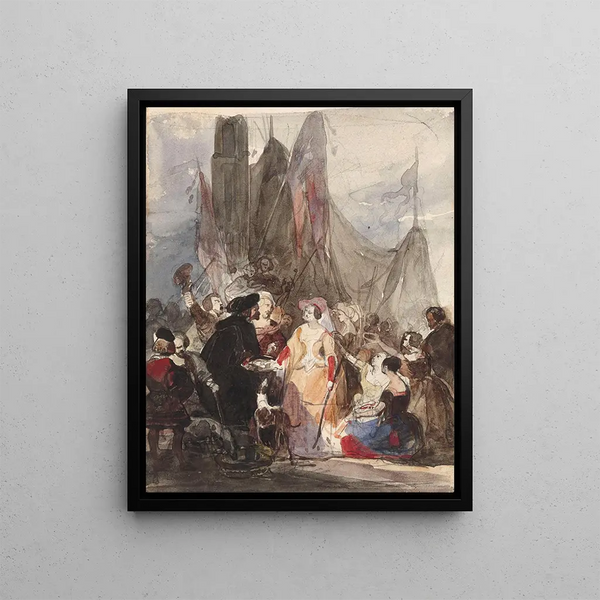Historical Scene 2 - Nicaise De Keyser — framed artwork on a wall