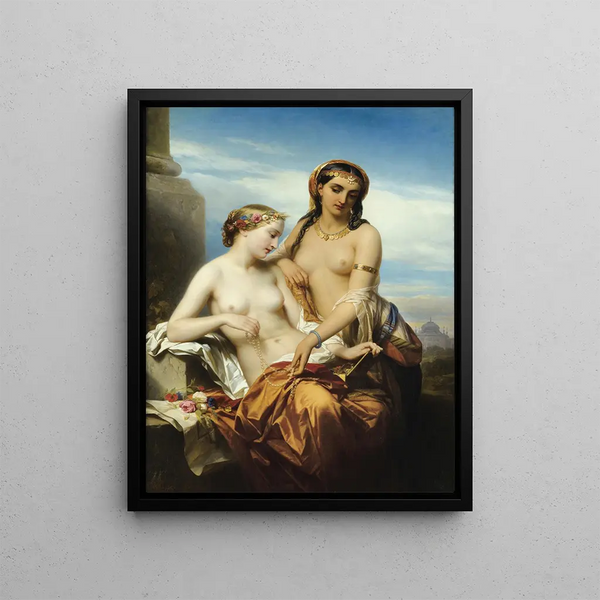 L'Orient et l'Occident - Nicaise De Keyser — framed artwork on a wall