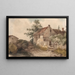 Landscape with a House - Nicaise De Keyser — framed artwork on a wall