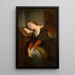 Marguerite at the church - Nicaise De Keyser — framed artwork on a wall