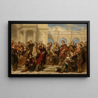 Painters and Engravers - Nicaise De Keyser — framed artwork on a wall