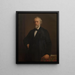 Self-portrait painting - Nicaise De Keyser — framed artwork on a wall