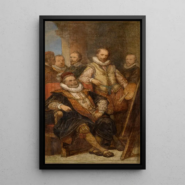 The painter Bartholomeus Spranger in Vienna - Nicaise De Keyser — framed artwork on a wall