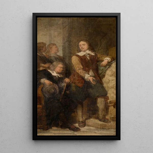 The Sculptor Artus Quellinus I in Amsterdam - Nicaise De Keyser — framed artwork on a wall