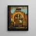 the Basilica motif of Constantin with the Adoration of the Magi - Niccolò Codazzi — framed artwork on a wall