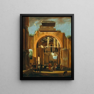 Niccol Codazzi - Basilica of Constantine Motif with the Adoration of the Magi.webp