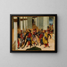 The murder of the mage Smerdis - Niccolò Giolfino — framed artwork on a wall