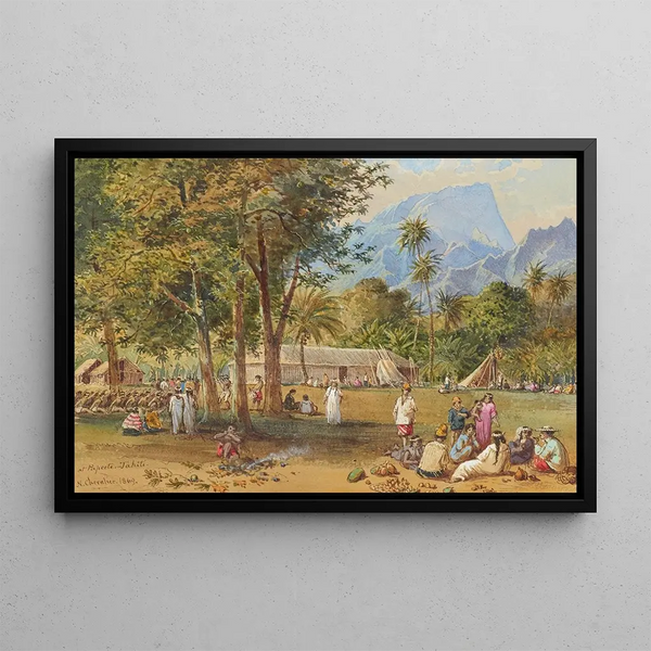 in Papeete, Tahiti - Nicholas Chevalier — framed artwork on a wall