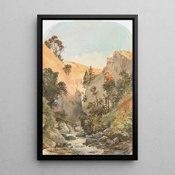 The Acheron River - Nicholas Chevalier — framed artwork on a wall