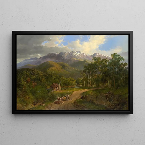 Les chaînes du buffle - Nicholas Chevalier — framed artwork on a wall
