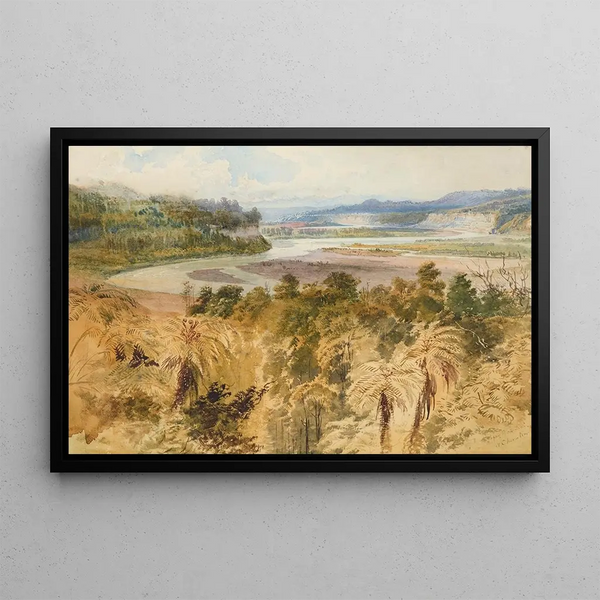 The Haut Rangitikei - Nicholas Chevalier — framed artwork on a wall