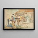 La Place du Marché - Nicholas Condy — framed artwork on a wall