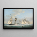 the Royal Western Yacht Club schooner off Teignmouth - Nicholas Matthew Condy — framed artwork on a wall