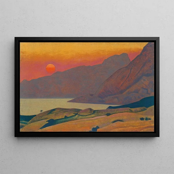 Monhegan Maine - Nicholas Roerich — framed artwork on a wall