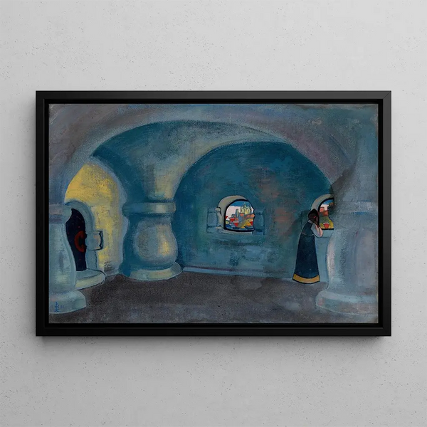 Valley of Upper Hutt - Nicholas Roerich — framed artwork on a wall