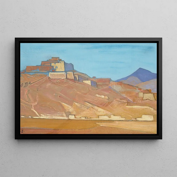 Sanctuaries and Citadels - Nicholas Roerich — framed artwork on a wall