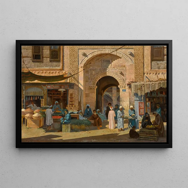 The Bazar Babel Sharia, Cairo - Nicola Forcella — framed artwork on a wall
