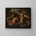 Rebecca and Eleazar at the Well - Nicola Malinconico — framed artwork on a wall