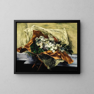 Flowers artificial - Nicola Victor Ziroli — framed artwork on a wall