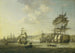 The Anglo-Dutch fleet in the Bay of Algiers supporting the ultimatum to free Christian slaves, August 26, 1816 - Nicolaas Baur — artwork view