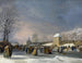 Female figure skating competition painting on the Stadsgracht in Leeuwarden, January 21, 1809 - Nicolaas Baur — artwork view