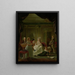 Portrait of Aernout van Beeftingh, his wife Jacoba Maria Boon, and their children - Nicolaas Muys — framed artwork on a wall