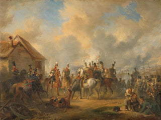 The Battle of Bautersem during the Ten Days Campaign - Nicolaas Pieneman — artwork view