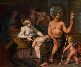 Hercules and Omphale - Nicolaas Verkolje — artwork view