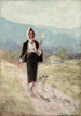 Peasant women with distaff - Nicolae Grigorescu — artwork view