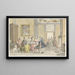 Interior painting with a company drinking tea - Nicolaes Aartman — framed artwork on a wall